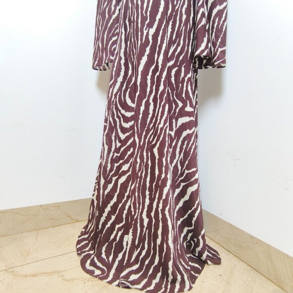 Realisation Par The Gia Bell-Sleeve Maxi Dress in Silk Jianhong Crepe - Picture 9 of 12